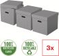 Preview: ESSELTE Aufbewahrungsboxen Home Cube 628289 365x320x315mm, grau 3 Stk