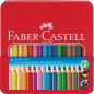 Preview: FABER-CASTELL Farbstifte Jumbo Grip 110916 16 Farben Metalletui