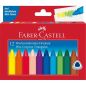 Preview: FABER-CASTELL Wachskreide Dreikant 120010 12 Stück, mehrfarbig