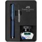 Preview: Faber-castell geschenkset essentio m 149625 blau, mit tintenfass - Faber-castell-149625-4005401496250