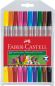 Preview: FABER-CASTELL Doppelfasermaler 1/3-5mm 151110 10 Farben, Etui