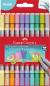 Preview: FABER-CASTELL Doppelfasermaler 151112 10 Pastel Farben, Etui