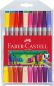 Preview: FABER-CASTELL Doppelfasermaler 1/3-5mm 151119 20 Farben, Etui