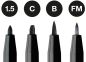 Preview: FABER-CASTELL Artist Pen Tuschestift 167153 schwarz 4 Stk.