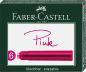 Preview: FABER-CASTELL Tintenpatrone 185508 pink, 6 Stück