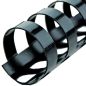 Preview: GBC Plastikbindrücken 19mm A4 4028601 schwarz, 21 Ringe 100 Stück