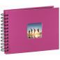 Preview: HAMA Spiralalbum Fine Art 113674 240x170mm, pink 25 Blatt