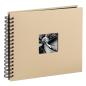 Preview: HAMA Spiralalbum Fine Art 113681 280x240mm, taupe 25 Blatt