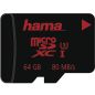 Preview: HAMA microSDXC 64GB UHS Speed 123982 Class 3 UHS-I 80MB/s, Adapter