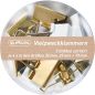 Preview: HERLITZ Vielzweckklammern weiss/gold 50021840 Pure Glam 3 Grössen, 3x4 Stück