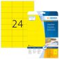 Preview: HERMA Universal-Etiketten 70x37mm 4466 gelb 480 St./20 Blatt