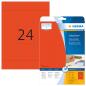 Preview: HERMA Universal-Etiketten 70x37mm 4467 rot 480 St./20 Blatt