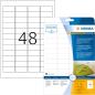 Preview: Herma folienetiketten 45,7x21,2mm 8016 transparent 1200 st./25 blatt - Herma-8016-4008705080163