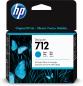 Preview: HP Tintenpatrone 712 cyan 3ED67A DesignJet T230/250/630 29ml