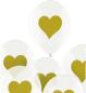 Preview: I AM CREATIVE Ballons goldenes Herz 27cm 1000-1059 transparent 6 Stück