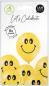 Preview: I AM CREATIVE Ballons Smileys 27cm 1000-1071 gelb 6 Stück