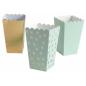 Preview: I AM CREATIVE Popcorn Box, mint, gold,10cm 6010.929 6 Stück