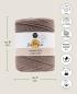 Preview: I AM CREATIVE Macrame Rope 6203.04 coffee 2mm, 500g