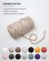 Preview: I AM CREATIVE Macrame Rope 6205.03 beige 5mm, 330g