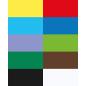 Preview: I AM CREATIVE Fotokarton-Block A4 82000.02 270g, 10 Farben 10 Blatt