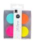 Preview: I AM CREATIVE Magnet Button Let`s Organize MAA4035.63 bunt, 32mm 4 Stück