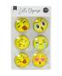 Preview: I AM CREATIVE Magnet Smiley Let`s Organize MAA4035.64 Glas, 30mm 6 Stück