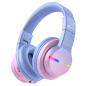 Preview: ICLEVER Headphones Kids BT LED C03-1702N-24 74/85/94 dB, 55h Gradient Pink