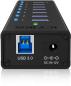 Preview: Icy box 7 port hub usb 3.0 ib-ac618 robust alluminium black - Icy-box-ib-ac618-4250078160182-02