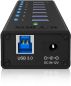 Preview: ICY BOX 7 Port Hub USB 3.0 IB-AC618 robust alluminium black