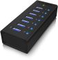 Preview: ICY BOX 7 Port Hub USB 3.0 IB-AC618 robust alluminium black