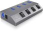 Preview: ICY BOX 4 Port Hub & Charger USB 3.0 IB-HUB1405 Aluminium