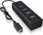 Preview: ICY BOX 4 Port Hub Type C USB 3.0 IB-HUB1409-C3 Aluminium black