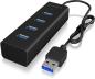 Preview: ICY BOX 4 Port Hub Type A USB 3.0 IB-HUB1409-U3 Aluminium black