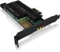 Preview: ICY BOX PCIe-Karte, 1x M.2 SATA III IB-PCI215M2-HSL 1x M.2 PCIe PCIe 4.0 FP+LP