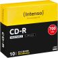 Preview: INTENSO CD-R Slim 80MIN/700MB 1801622 52x Printable 10 Pcs