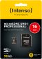 Preview: INTENSO Micro SDHC Card PRO 16GB 3433470 with adapter, UHS-I