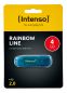 Preview: INTENSO USB-Stick Rainbow Line 4GB 3502450 USB 2.0 blue