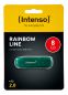 Preview: INTENSO USB-Stick Rainbow Line 8GB 3502460 USB 2.0 green