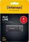 Preview: INTENSO USB-Stick Alu Line 4GB 3521451 USB 2.0 antracite