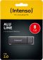 Preview: INTENSO USB-Stick Alu Line 8GB 3521461 USB 2.0 antracite