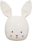 Preview: JABADABADO Kissen Hase N0146 weiss 25x45cm