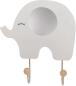 Preview: JABADABADO Garderobe Elefant R16044 grau 17x18cm