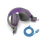 Preview: JLAB JBuddies Studio Kids On-Ear IEUHBSTUDIORGRYPRPL4 Wireless, Grey/Purple