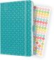 Preview: JOLIE Wochenkalender A5 2024 J4103 aqua green,2S/1W,d/gb/f/nl