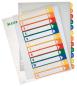 Preview: LEITZ Register PC-beschriftbar A4 12940000 1-12 transparent