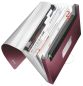 Preview: LEITZ Ordnungsmappe Style PP A4 39570028 granat rot 6 Fächer, 200 Blatt