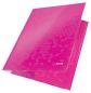 Preview: LEITZ Eckspannermappe WOW A4 39820023 pink