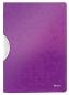 Preview: LEITZ Klemmhefter WOW ColorClip A4 41850062 violet 30 Blatt