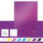 Preview: LEITZ Notizbuch WOW A4 46251062 liniert, 90g violett