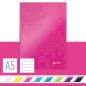 Preview: LEITZ Notizbuch WOW A5 46271023 liniert, 90g pink